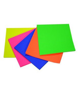 Rainbow Kindersquares Fluro Paper 100pcs 250mm - £34.00 GBP