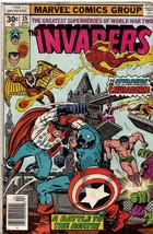 Invaders #15 VINTAGE 1977 Marvel Comics Captain America Sub Mariner - £7.75 GBP