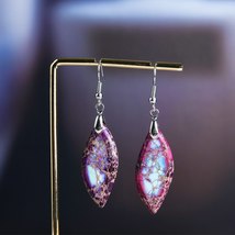 Geometric Women Earrings Imperial Jasper Dangle Earring Bold Fashion Natural Sto - £17.67 GBP