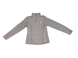 The North Face Women&#39;s TKA 100 1/4 Zip Fleece Jacket Paisley Grey Pullov... - £11.35 GBP