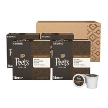 Peet&#39;s Coffee Major Dickasons Blend Coffee 64 to 192 Keurig K cups Pick Size - £45.25 GBP+