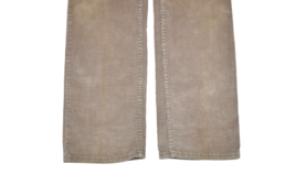 Vintage Gap Corduroy Pants Mens 32x32 Khaki Slim Straight Fit 80s Trousers - £30.81 GBP