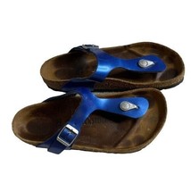 Birkenstock Gizeh Metallic Thong Sandals Size 7 - £38.50 GBP