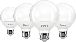 Sunco 4 Pack Vanity Globe Light Bulbs G25 Led For Bathroom Mirror, High ... - $41.99