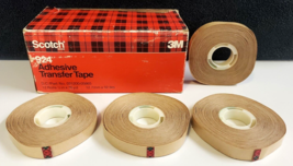 3M Scotch 924 Atg Premium Adhesive Transfer Tape (1/2&quot; X 36 Yards, 4 Rolls) Read - £18.36 GBP