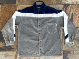 Vtg Hawaiian Island Creations Button Up Shirt-M-Blue Grey White Stripe-V... - $126.68 CAD