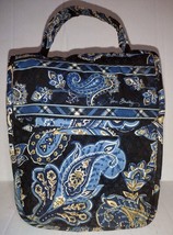 Vera Bradley Women&#39;s Maggie Windsor Navy Paisley &amp; Plaid Lunch Bag - £10.60 GBP