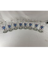8 VINTAGE OLD STYLE BEER DRINKING GLASS / GLASSES - $59.39