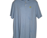 Masters exclusively Peter Millar Golf Polo Shirt Men XL Striped Blue Pim... - £86.49 GBP