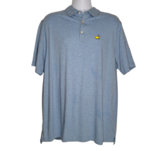 Masters exclusively Peter Millar Golf Polo Shirt Men XL Striped Blue Pima Cotton - £85.90 GBP