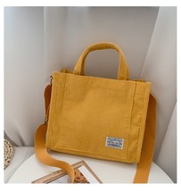 Designer Handbag Corduroy Ladies Bag 2021 New Trend Single Shoulder Bag Solid Co - £26.57 GBP