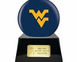 Large/Adult 200 Cubic Inch West Virginia Mountaineers Ball on Cremation ... - $509.99