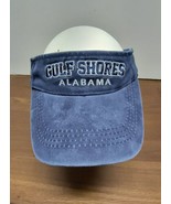 Gulf Shores Alabama Blue Visor Cap Hat Adjustable Baseball - £11.00 GBP