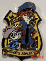 Disney Pixar Zootopia Judy Hopps and Nick Wilde Serve &amp; Protect Police B... - £12.47 GBP