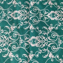 Turquoise Floral FABRIC Flower Fat Quarter Floral Brother Sister Studio - $8.59