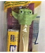 Vintage Star Wars Yoda 1990&#39;s Pez Candy Dispenser Green Head w Feet NIP USA - $224.29 MXN