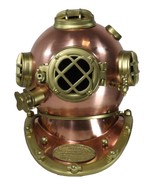 Large 16&quot; H Nautical Steampunk Diving Helmet Navy Diver Helm Metal Sculp... - $6,247.40 MXN