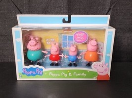 PEPPA PIG &amp; Family 4-Figure Pack - Peppa, George, Mummy &amp; Daddy Pig - £11.97 GBP