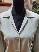 Norton Women&#39;s Blue Rayon Single Breasted Long Sleeve Jacket Blazer Size 10 - £22.33 GBP