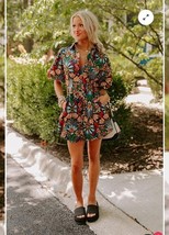 Olivaceous Happy Hour Charm Floral Mini Dress Size S - $39.60