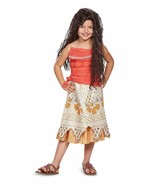 Disney Princess Moana Costume Sz 4-6X Sz 7/8 - £27.97 GBP