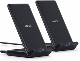 Anker Wireless Charger, 2 Pack PowerWave Stand, Qi-Certified, 7.5W for iPhone 11 - £39.16 GBP