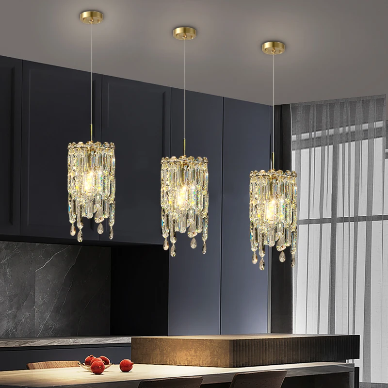 Modern Crystal Chandelier Dining Room Round Home Decor Lamp Gold/Chrome ... - $214.20+
