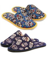 Valentine&#39;s Day Pack Big Skull For Him Mexican Skull For Her Home Slippers  - £15.83 GBP