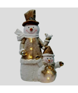 New Rustic Snowman Family with LED - SALE - $49.99