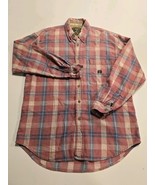 CINCH UP-Men&#39;s Blue-Pink Plaid-Western Light Flannel Size Medium 100% Co... - $29.28