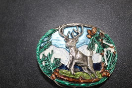 Leaping deer belt buckle- NEW - $284.59 MXN