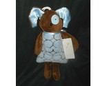 WOOF &amp; AND POOF 2003 TOOTH FAIRY BROWN BLUE PUPPY DOG STUFFED ANIMAL PLU... - £33.42 GBP