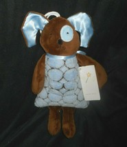 Woof &amp; And Poof 2003 Tooth Fairy Brown Blue Puppy Dog Stuffed Animal Plush Toy - £34.35 GBP