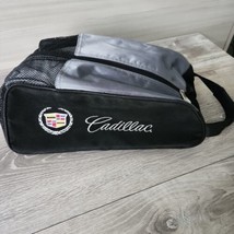 Cadillac Embroidered Logo Suede Luggage Zipper Shoe Travel Gym Golf Bag - £22.00 GBP