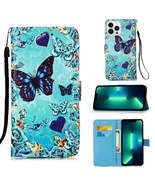 Caring Butterfly Leather Phone Case for iPhone 15 Pro Max - $22.58