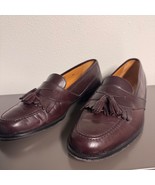 Massimo Emporio Leather Loafers Tassel Dress Shoes Burgundy EU42.5 US9.5 - $82.04 CAD