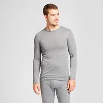 Goodfellow &amp; Co™ Mens Size Medium Gray Long Sleeve Wool Blend Thermal Undershirt - £17.93 GBP