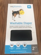 So Phresh Washable Diaper for Dogs Size M -2ct Ships N 24h - £23.44 GBP