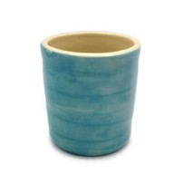 Handmade Ceramic Large Utensil Holder Turquoise Blue Kitchen Organizer - $66.32