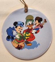 Grolier Disney Scrooge&#39;s Christmas Surprise Ceramic Ornament Mickey Minnie Donal - £11.62 GBP