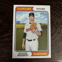 Shane Bieber #83 Cleveland Guardians 2023 Topps Heritage Baseball Trading Card - £1.53 GBP