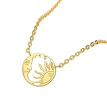 Sun and moon,moon necklace,sun necklace,celestial jewelry,necklace,celestial nec - £19.98 GBP