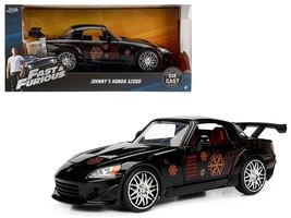 Johnny&#39;s 2001 Honda S2000 Black with Graphics &quot;Fast &amp; Furious&quot; Movie 1/2... - £35.35 GBP
