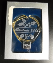 Mikasa Christmas Ornament 2000 Christmas Heart Gold Cord Hanger Original... - £10.38 GBP