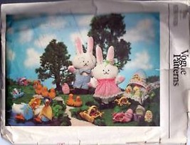 Vogue Craft Pattern 1613 Toys and Accessories Rabbits, Chicks And Eggs - $2.00