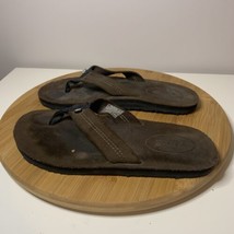 Teva Mush Strappy Flip Flops Womens Size 7 Thong Sandals Brown - £11.86 GBP