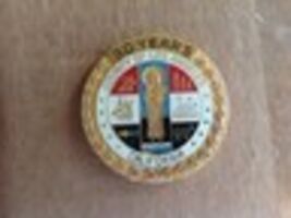 County of Los Angeles California  medallion  2.5" wide one side - $20.58
