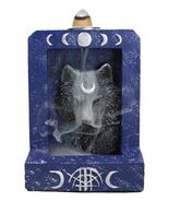 Phases Of The Moon Alpha Black Wolf With Crescent Mark Backflow Incense ... - $436.56 MXN
