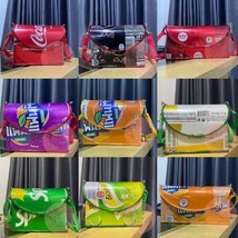Unique Handcrafted Shoulder Hand Purse Bag Recycled from Famous Drinks B... - £27.37 GBP+