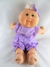 11" Cabbage Patch Kids Doll in Lavender outfit Green eyes Blong curls bean bag - £11.60 GBP